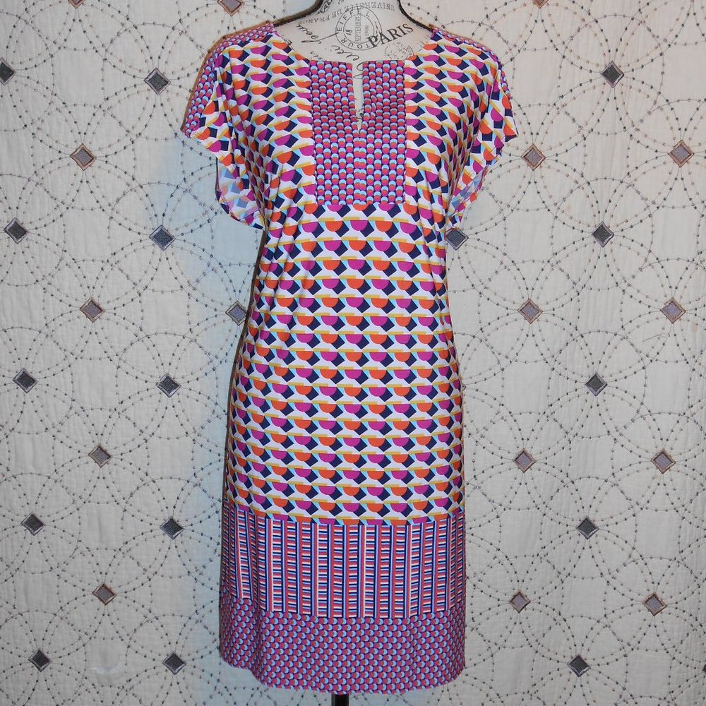EUC Laundry Bright Pink Lined Shift Dress M